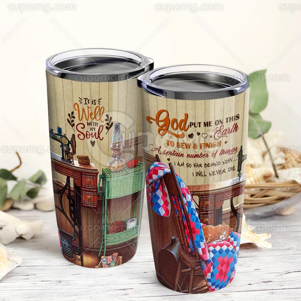 Sewing stainless steel tumbler HG32303-HG-Vibe Cosyβ’