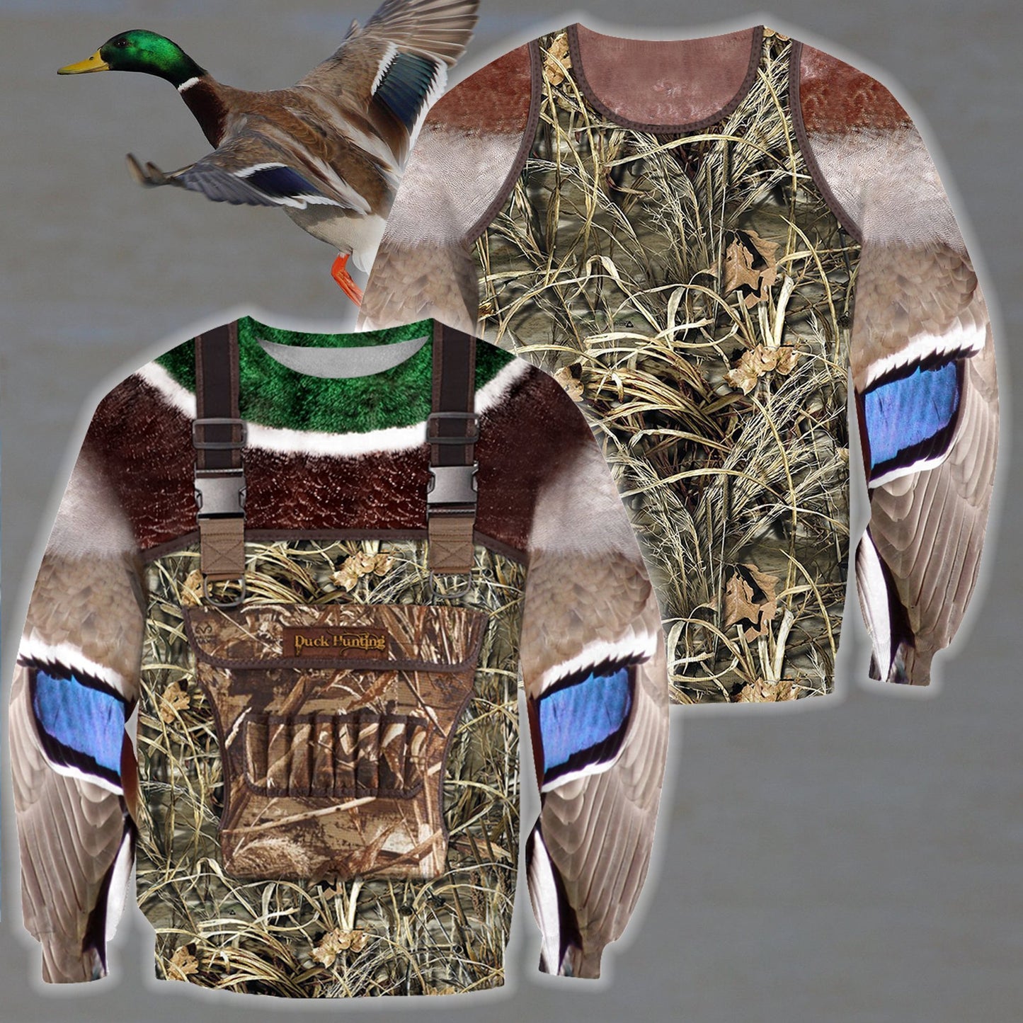 3D All Over Printed Duck Hunting Camo Outfit Cover-Apparel-HP Arts-Sweat Shirt-S-Vibe Cosy™