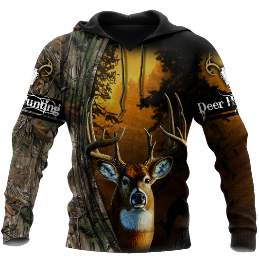 Hunting Deer and Drinking Beer 3D All Over Print Hoodie Pi17092001