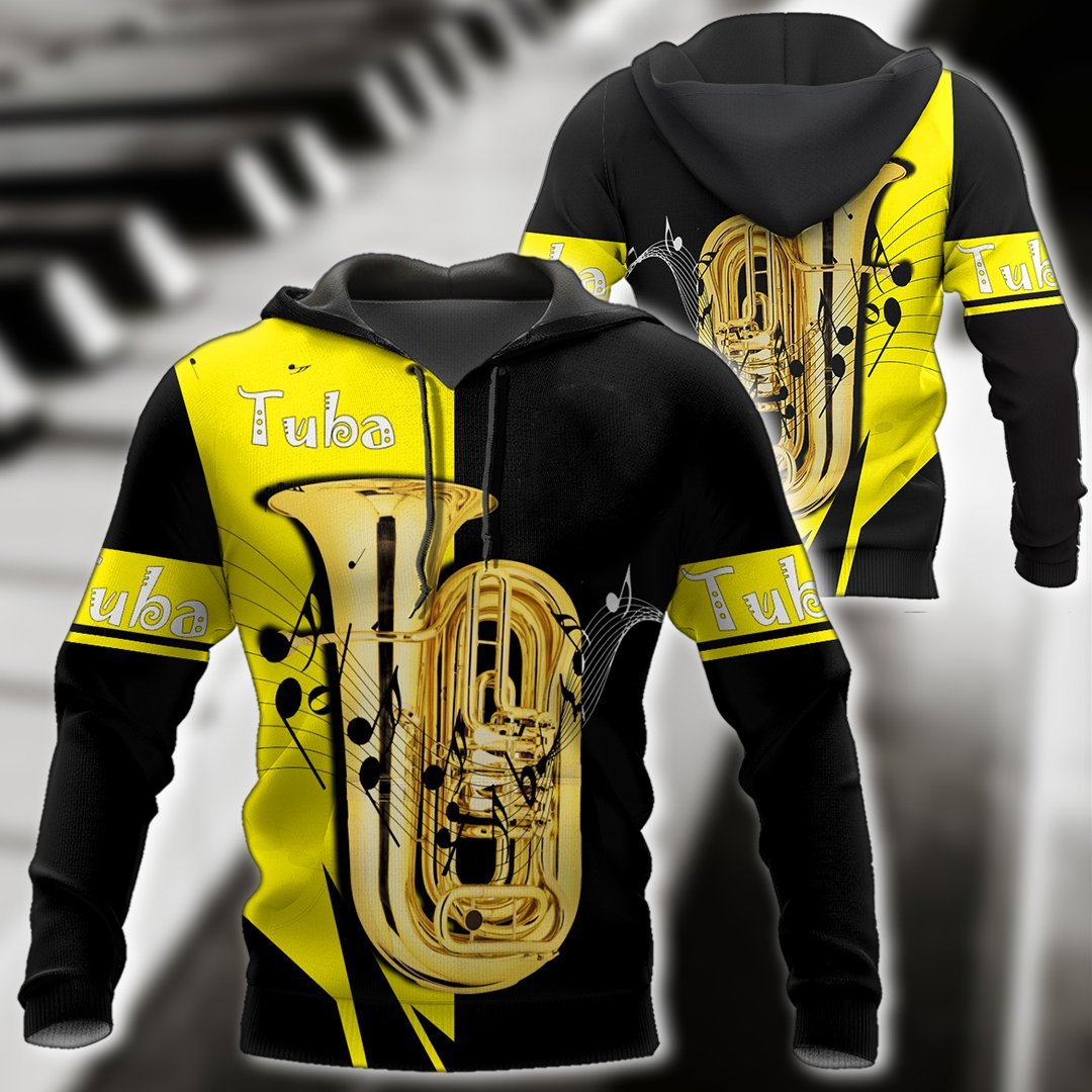 Tuba music 3d hoodie shirt for men and women HG HAC19121-Apparel-HG-Zip hoodie-S-Vibe Cosy™