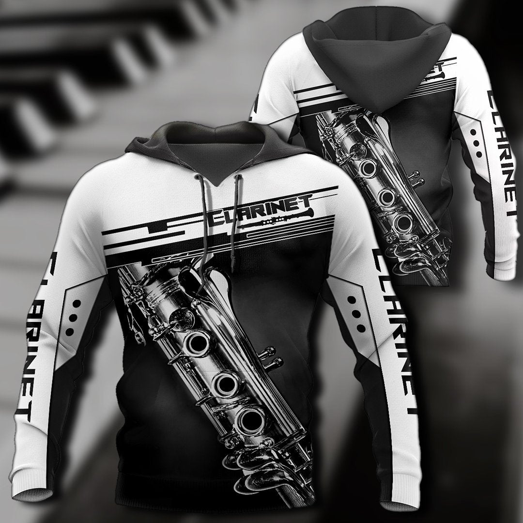 Clarinet music 3d hoodie shirt for men and women HG HAC31201-Apparel-HG-Zip hoodie-S-Vibe Cosy™
