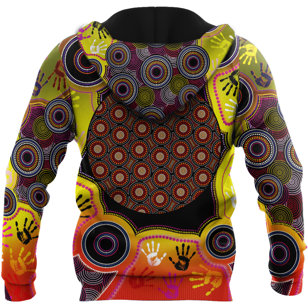 Aboriginal Indigenous Circle Dot Painting Hand Art Shirt For Men And Women