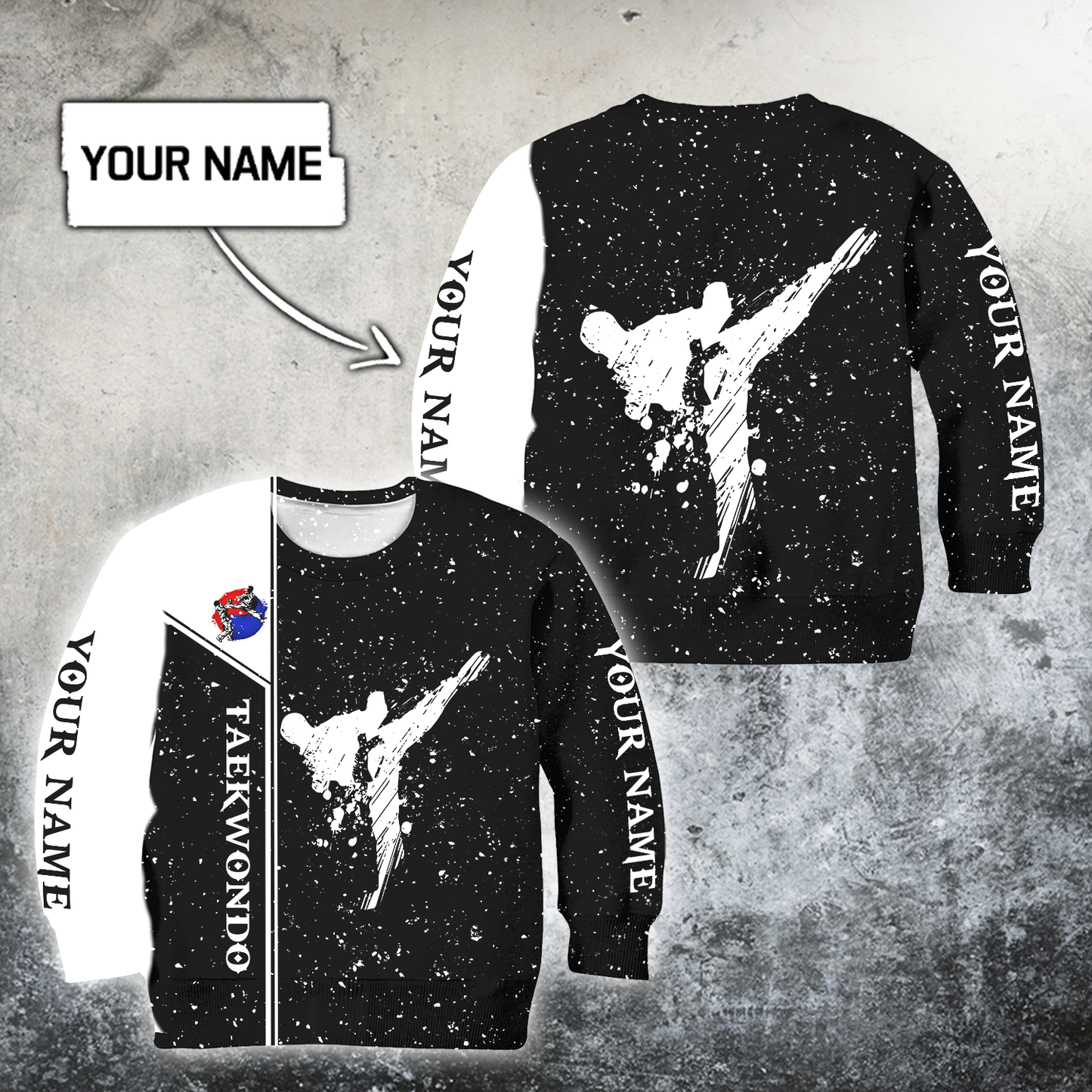 Custom Name Teakwondo 3D All Over Printed Shirts For Kids DD26032105