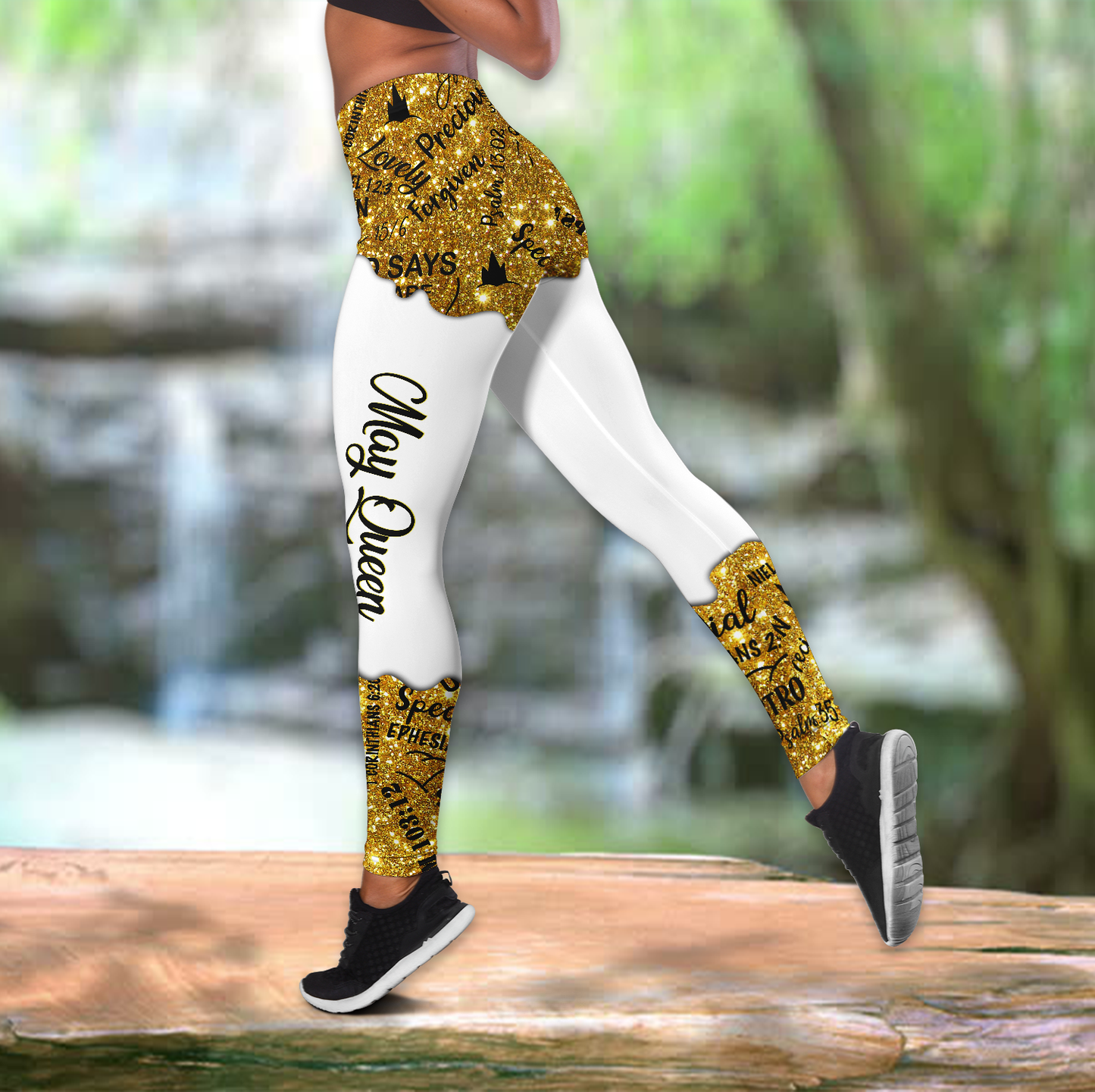 May Queen Black Gril Combo Legging + Tank Top
