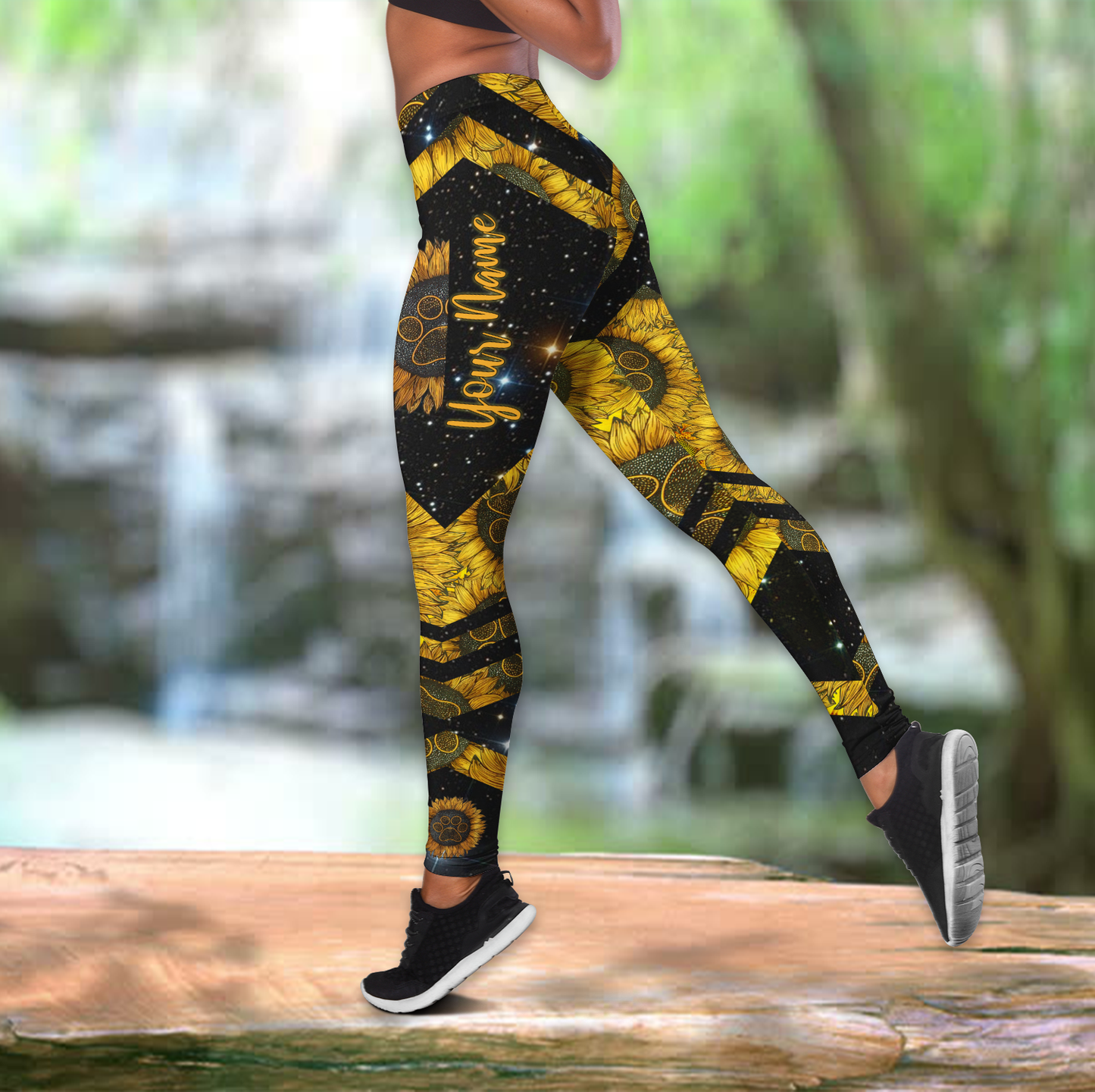 German Shepherd flowers legging + hollow tank combo ver2 SN12042101