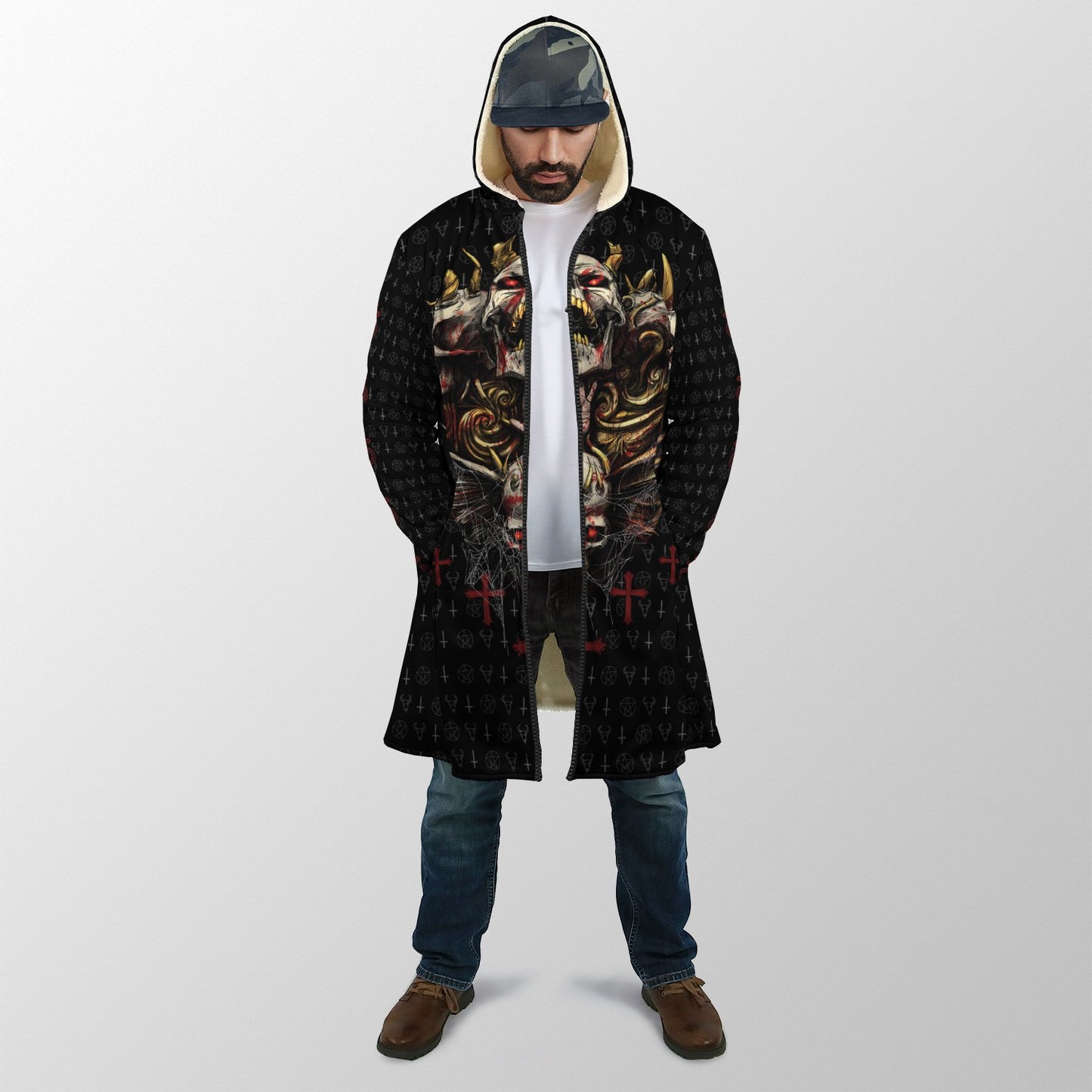 Red Eyes Skull Cloak For Men And Women JJ07022103