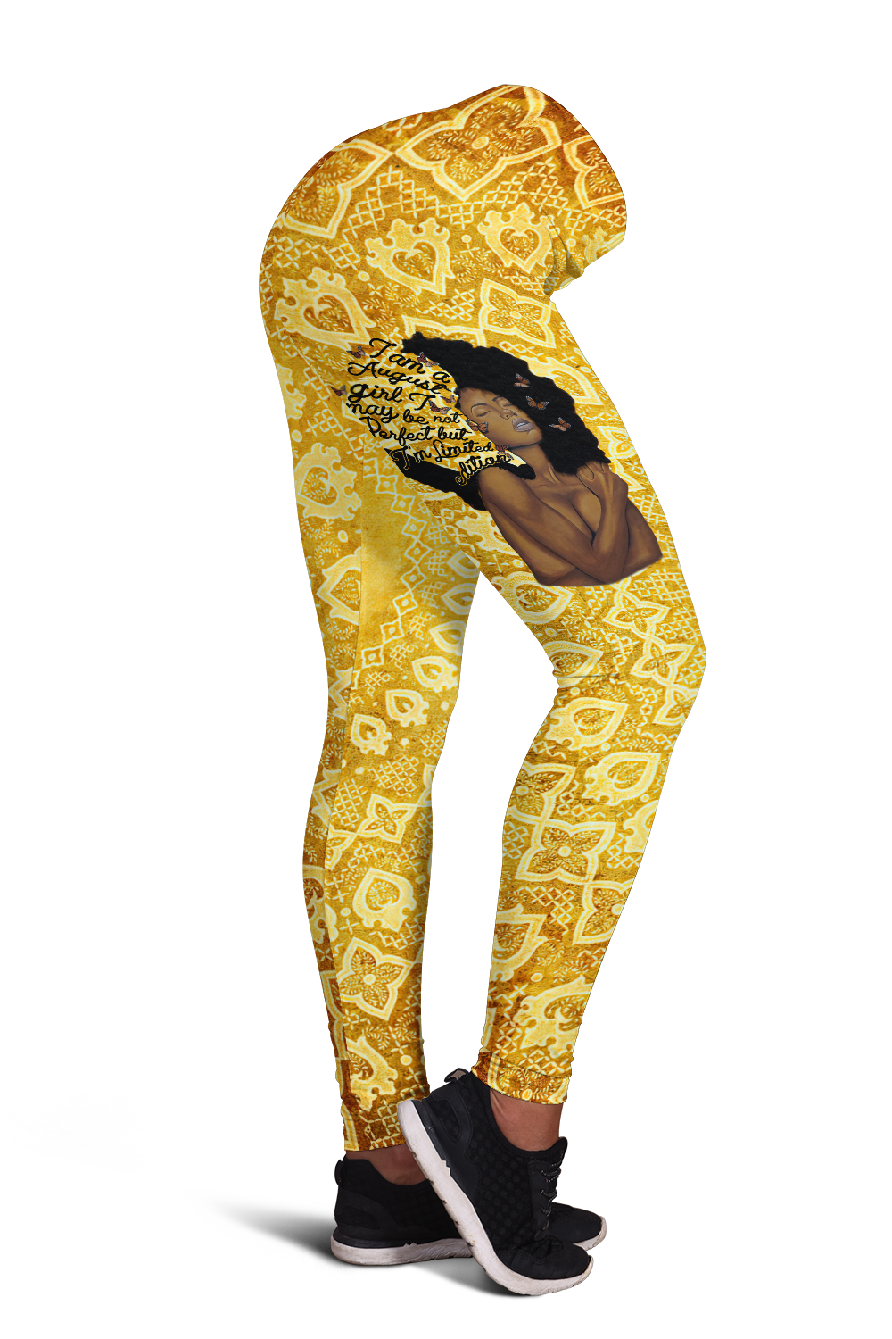 August afro girl art leggings + hollow tank combo DD06102002S-Apparel-HG-S-No tank-Vibe Cosy™