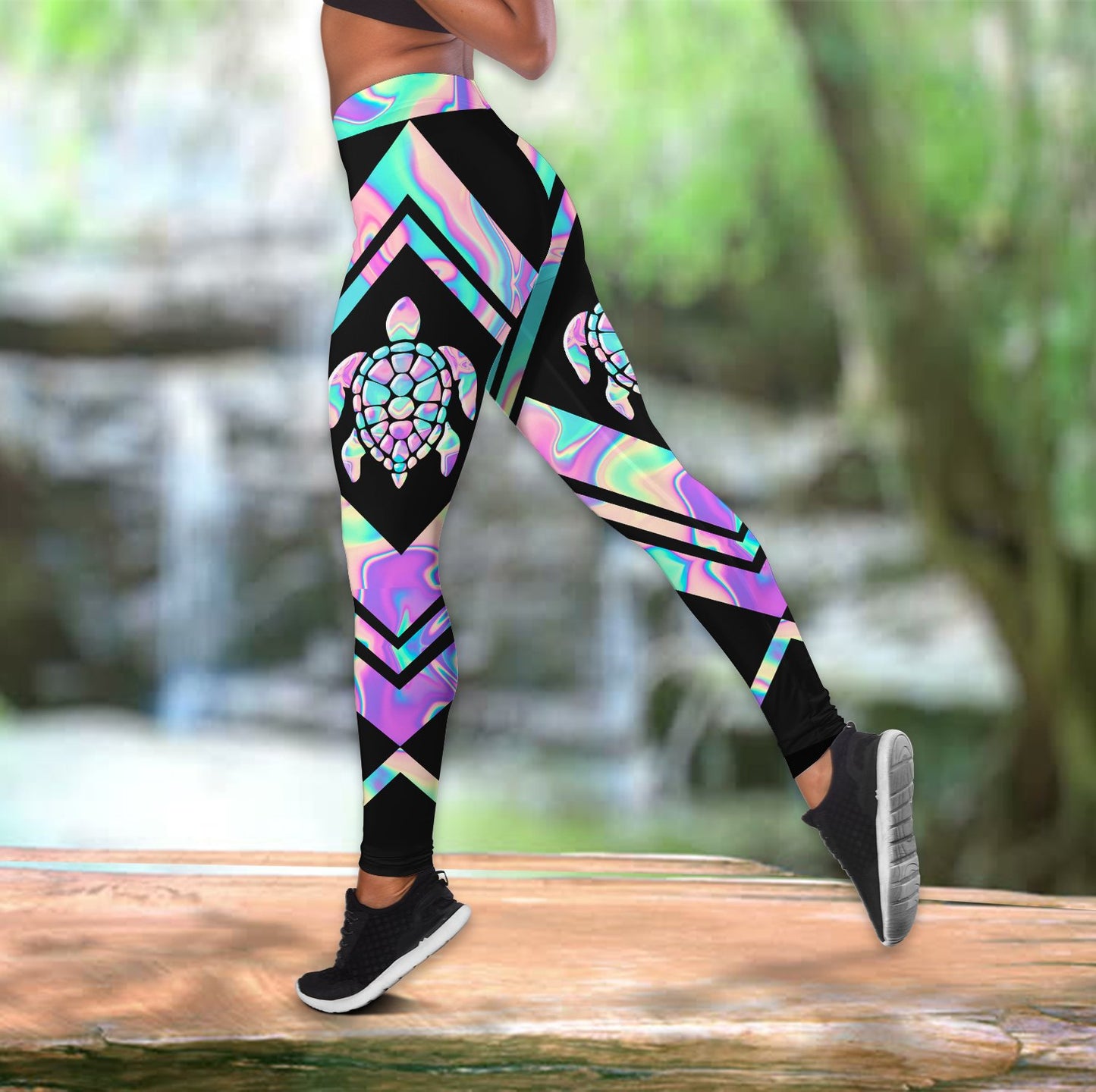Turtle legging + hollow tank combo HAC110506-Apparel-HG-S-No tank-Vibe Cosy™