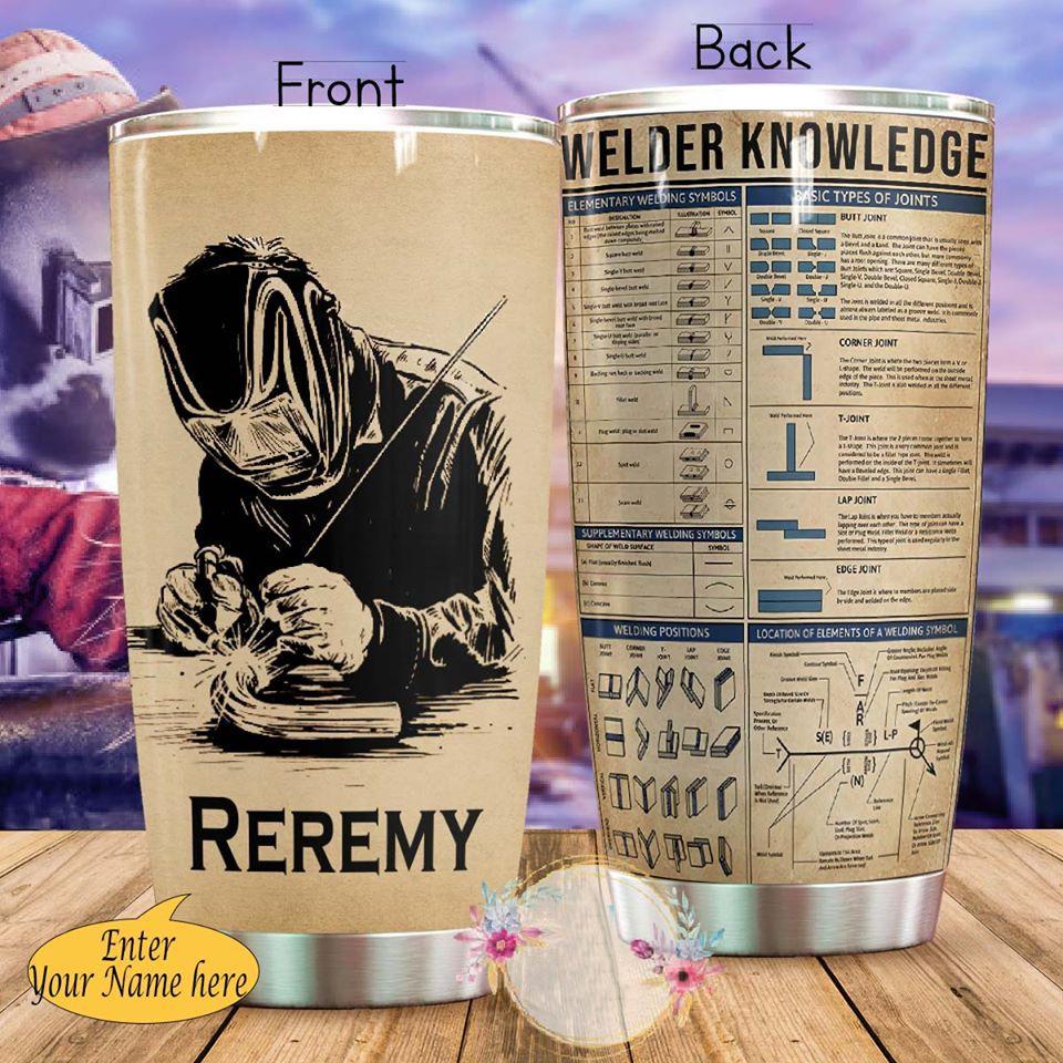 Welder Knowledge Personalized Stainless Steel Tumbler 20 Oz NMT020396-Tumbler-NM-Vibe Cosyβ’