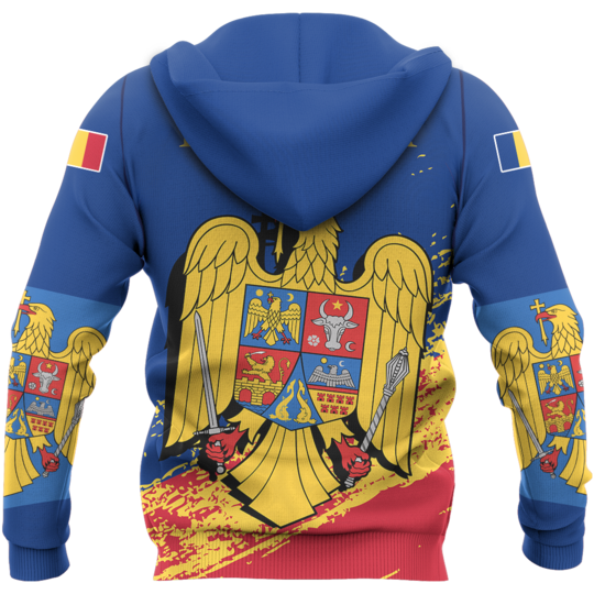 Romania Special Hoodie Blue NNK-042-Apparel-NNK-Hoodie-S-Vibe Cosyβ’