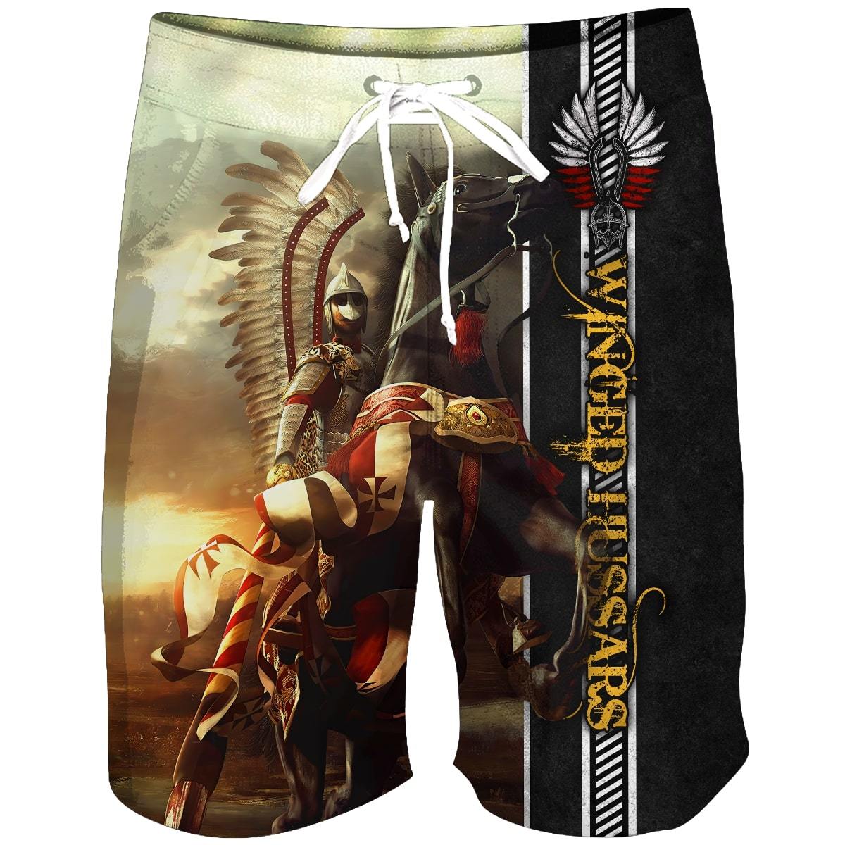 Premium Cavalry Winged Hussars Custom name Combo T Shirt Broad Short