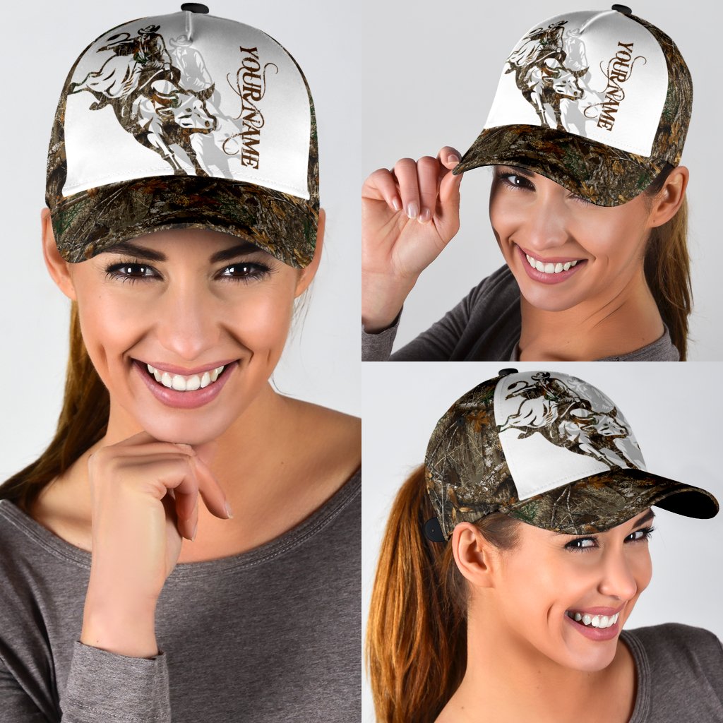 Personalized Name Bull Riding Classic Cap Tattoo