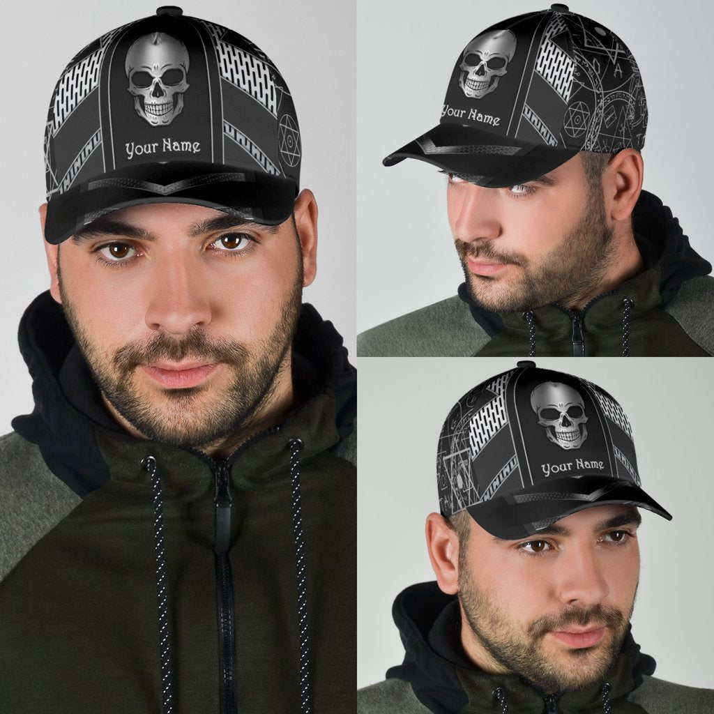 Customize Name Skull Classic Cap MH06032101