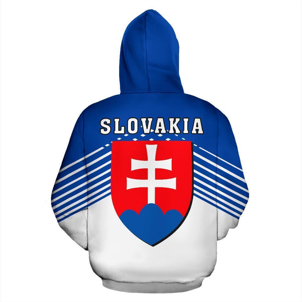 Slovakia Sport Flag Hoodie - Stripes Style-Apparel-PL8386-Hoodie-S-Vibe Cosy™