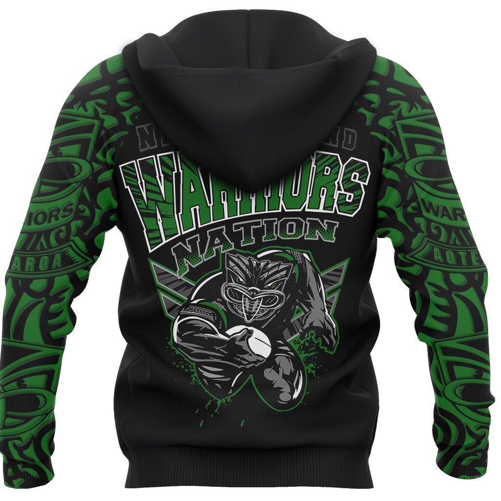 New Zealand Warriors Hoodie Unique Style Green PL179-Apparel-PL8386-Zipped Hoodie-S-Vibe Cosy™
