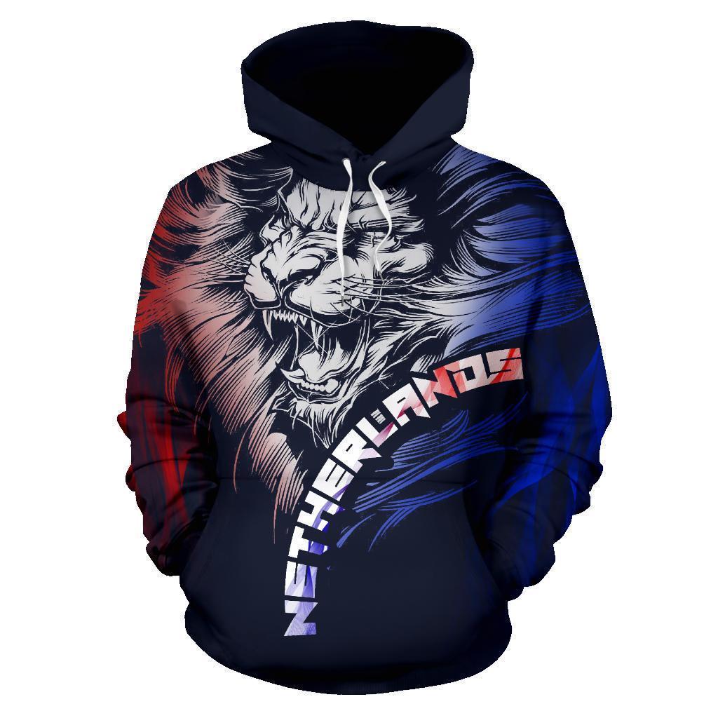 Dutch Lion Hoodie Netherlands - Navy PL186-Apparel-PL8386-Hoodie-S-Vibe Cosy™