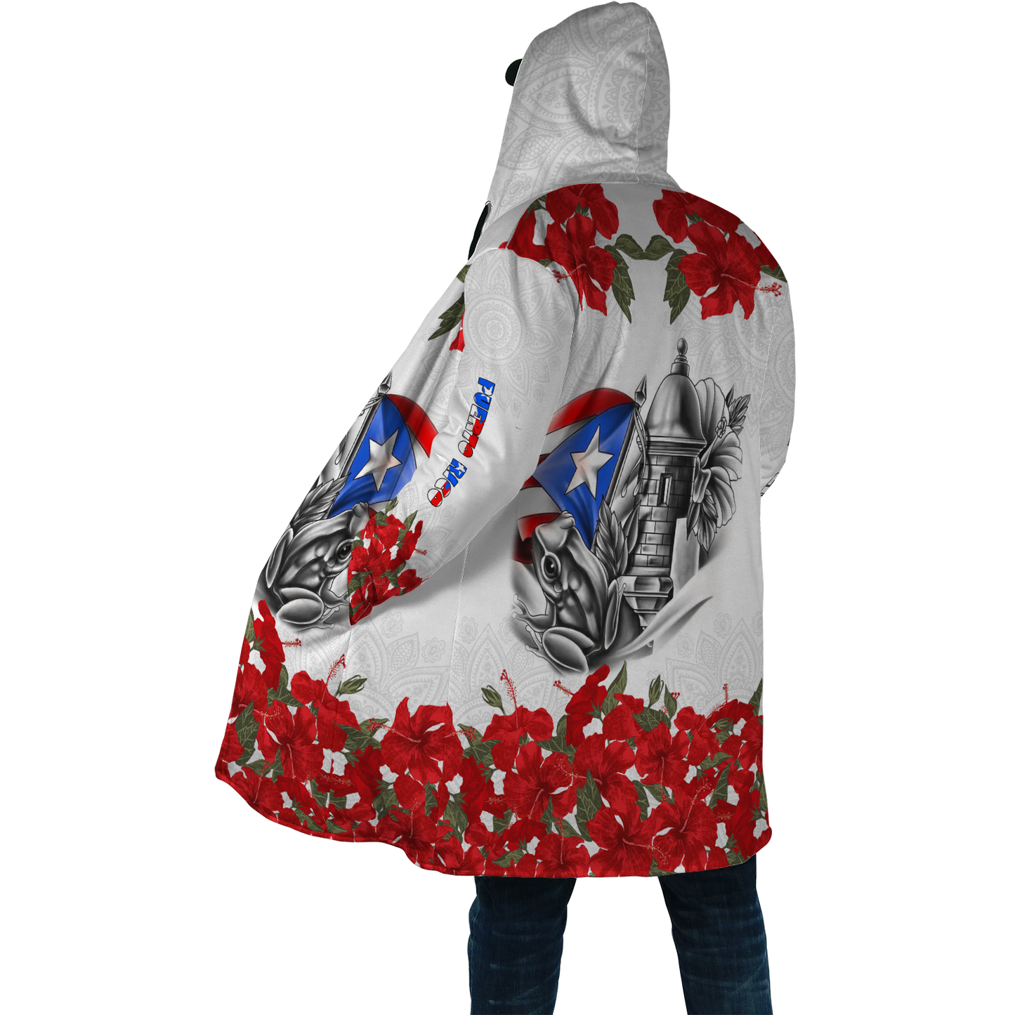 Manga Flower Puerto Rico Cloak For Men And Women MH24022104