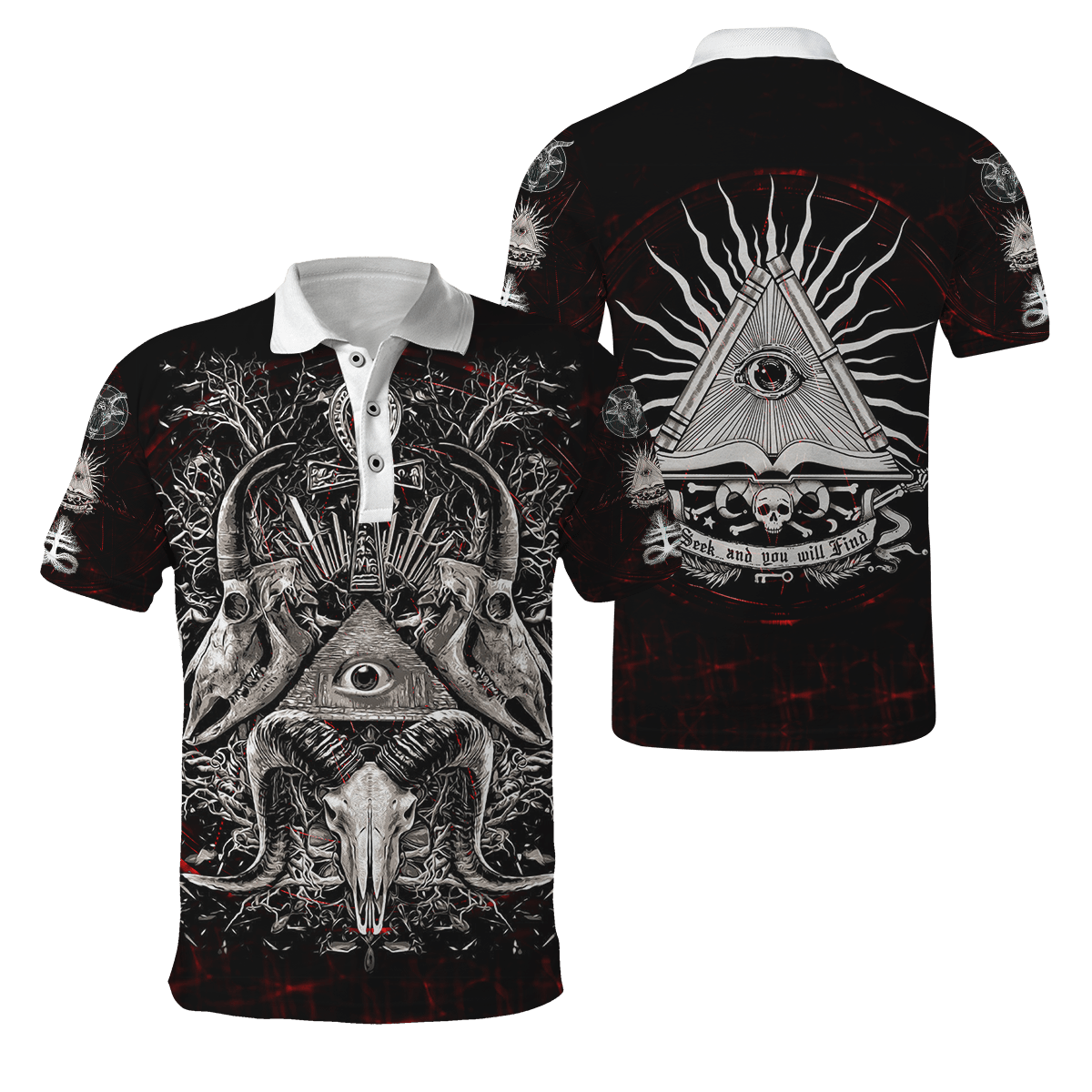 The Eyes Of Skull Satanic Hoodie For Men And Women TNA12302002