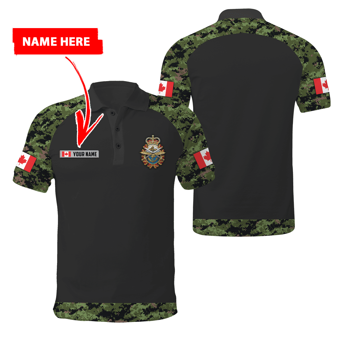 Custom Name XT Canadian 3D Printed Clothes PD16042105