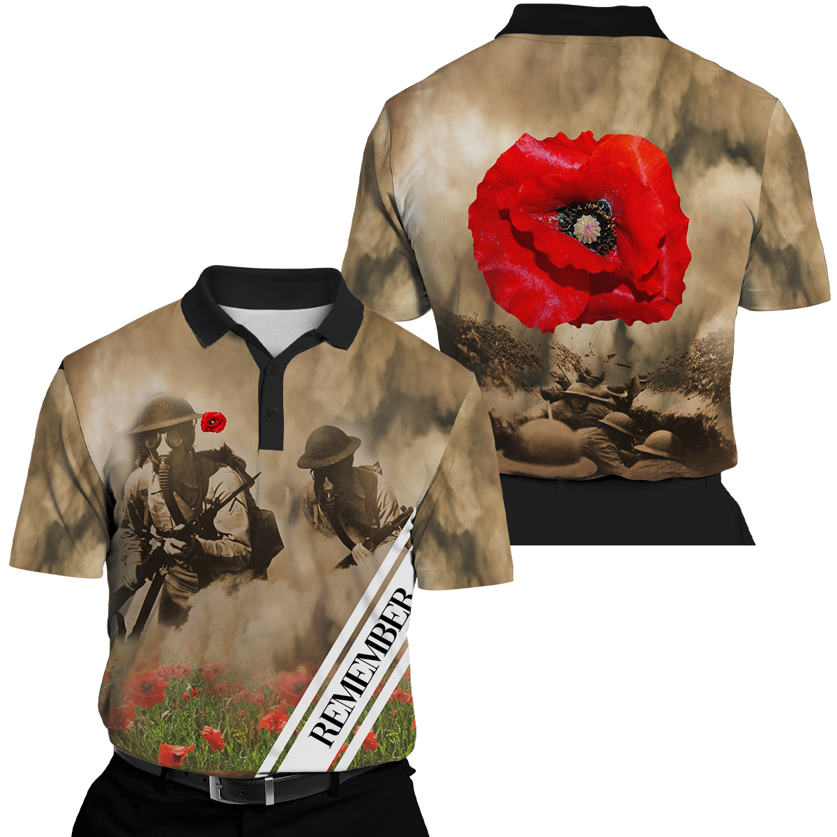 Remembrance Day Lest We Forget 3D All Over Printed Unisex Shirts