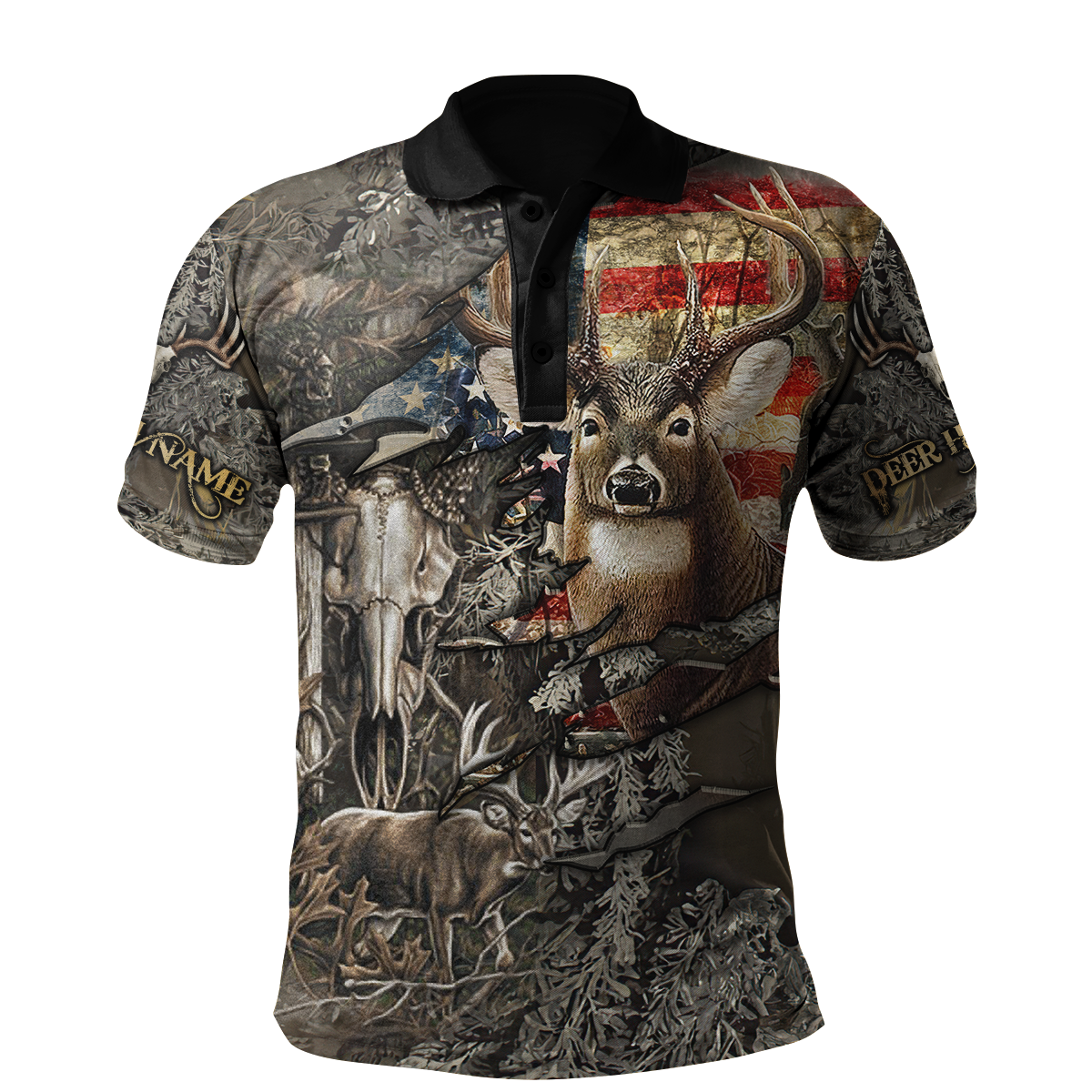 Deer Hunting Personalized Name 3D All Over Printed Shirts MH20052103
