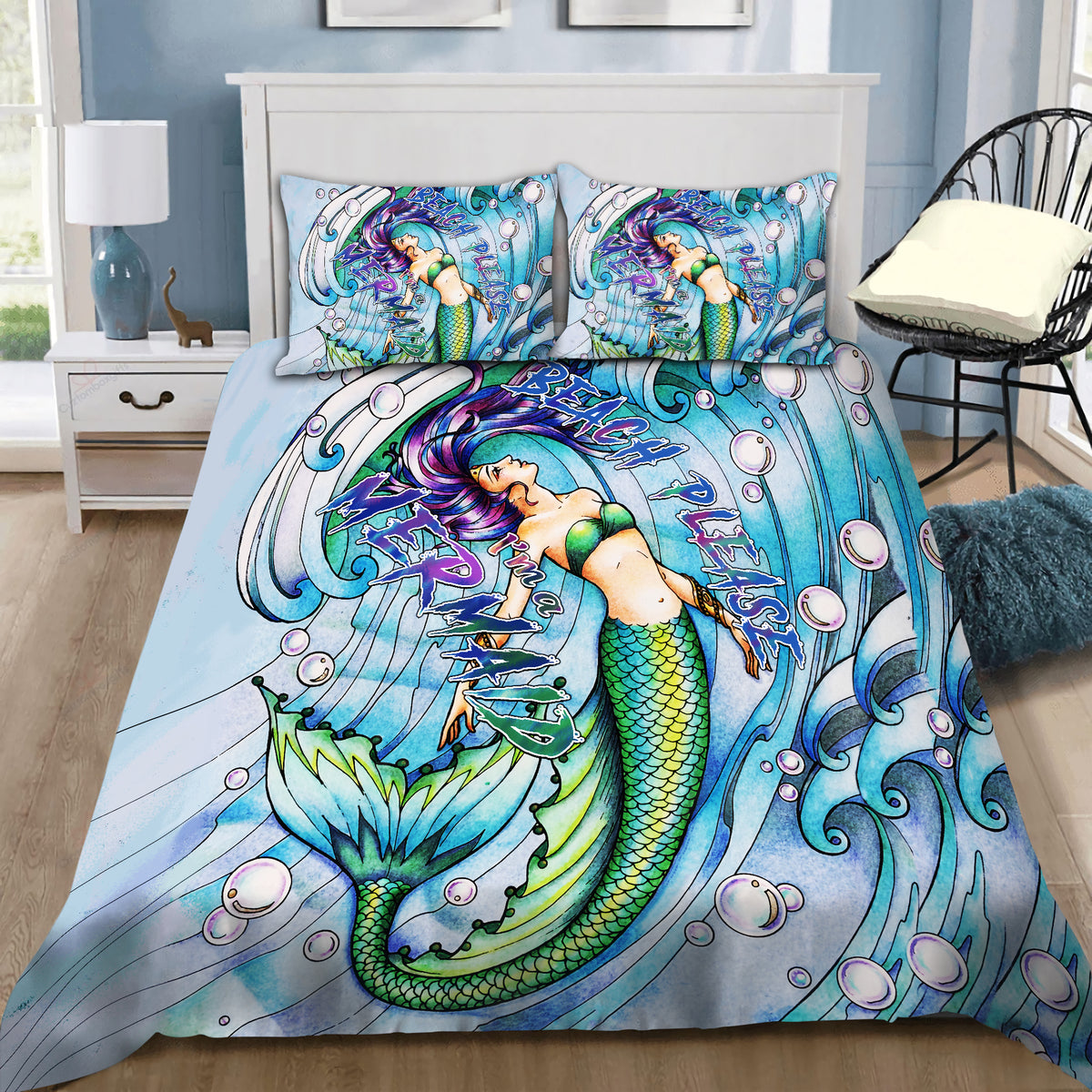 Be A Mermaid And Make Waves Bedding Set by SUN QB07022002-Quilt-SUN-King-Vibe Cosyβ’