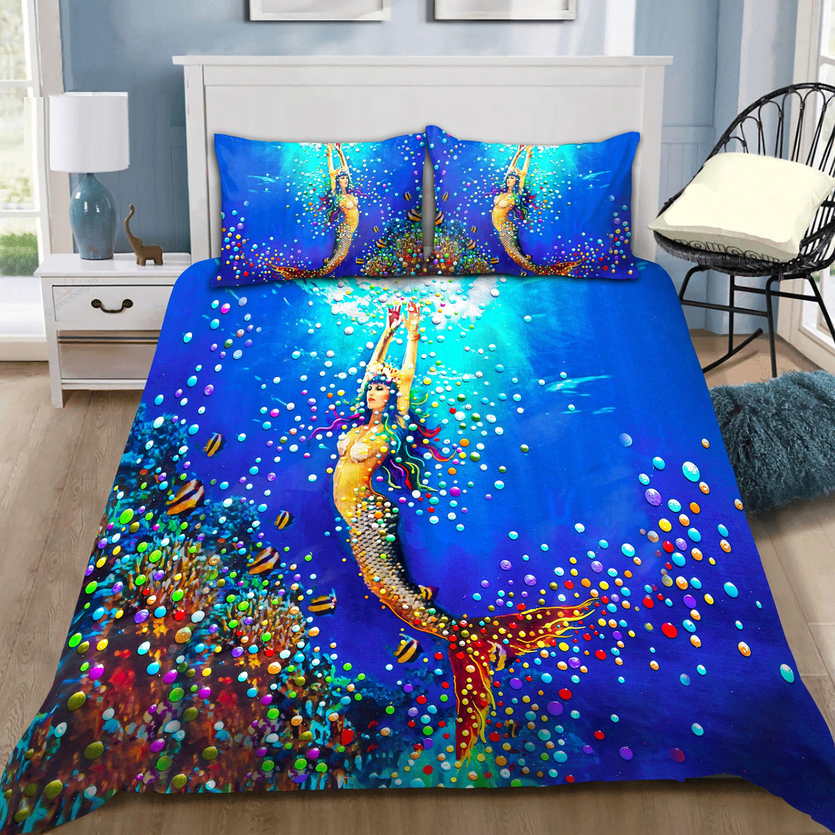 Be A Mermaid And Make Waves Bedding Set by SUN QB07032009-Quilt-SUN-King-Vibe Cosyβ’