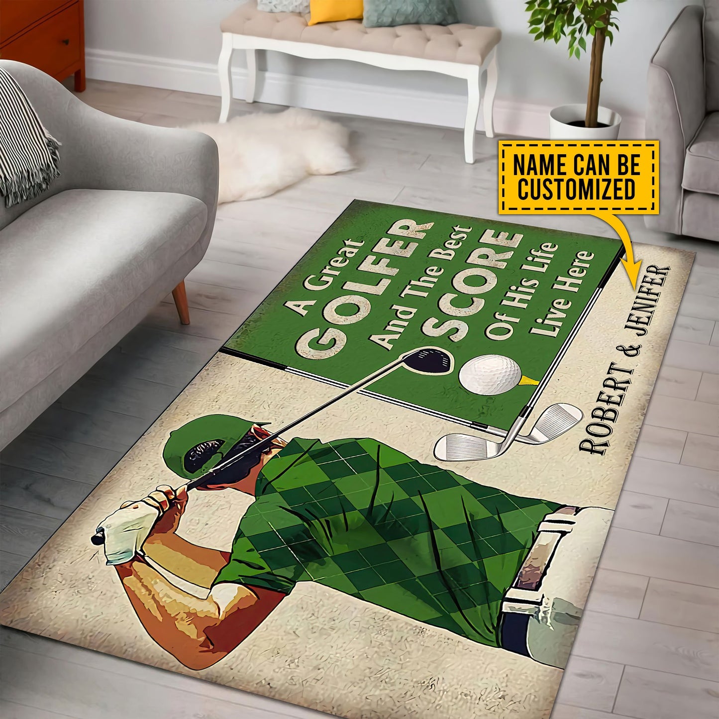 Custom Name XT Golf Lover RUG XT NTN06052101