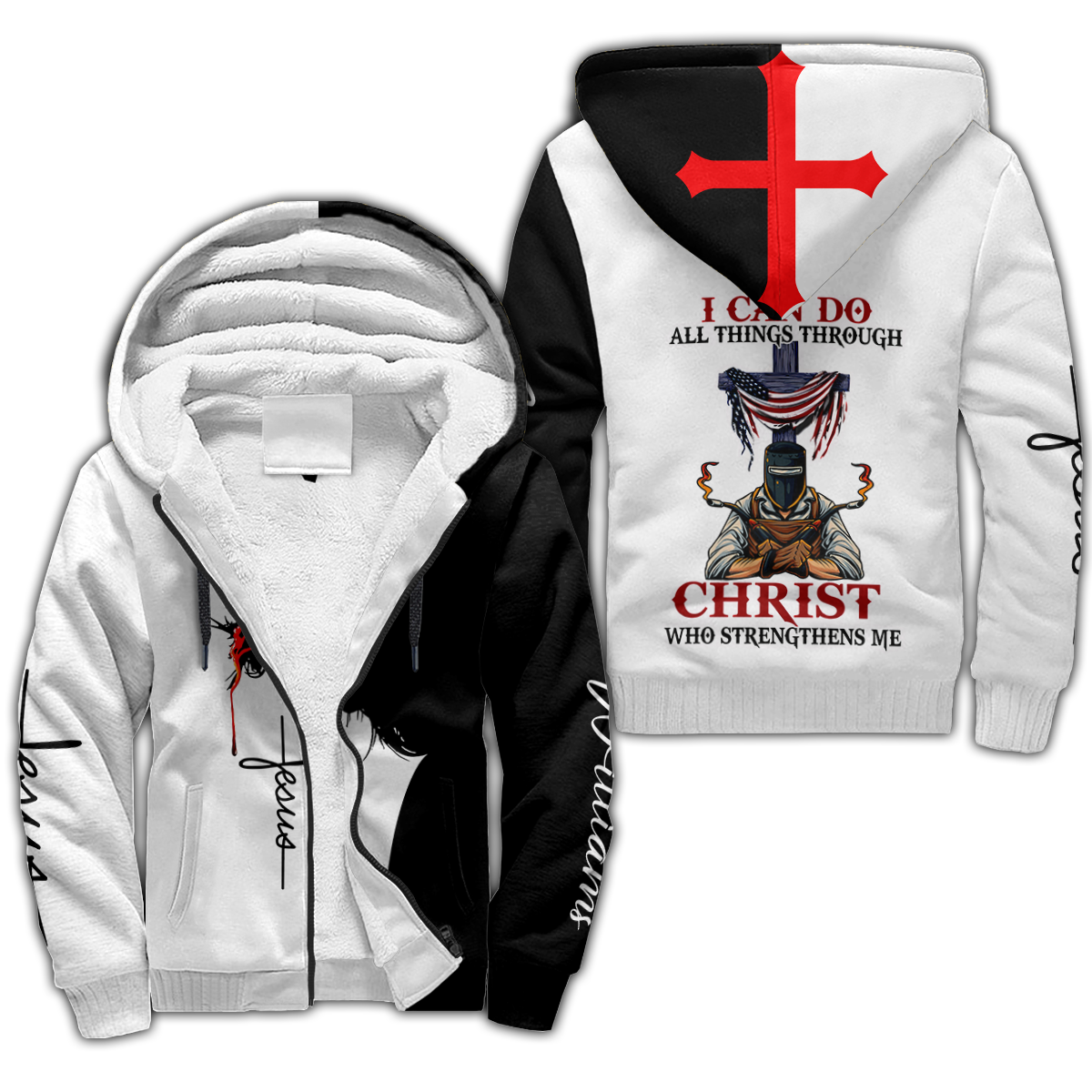 Unisex 3D All Over Printed Jesus Welder Shirts MEI
