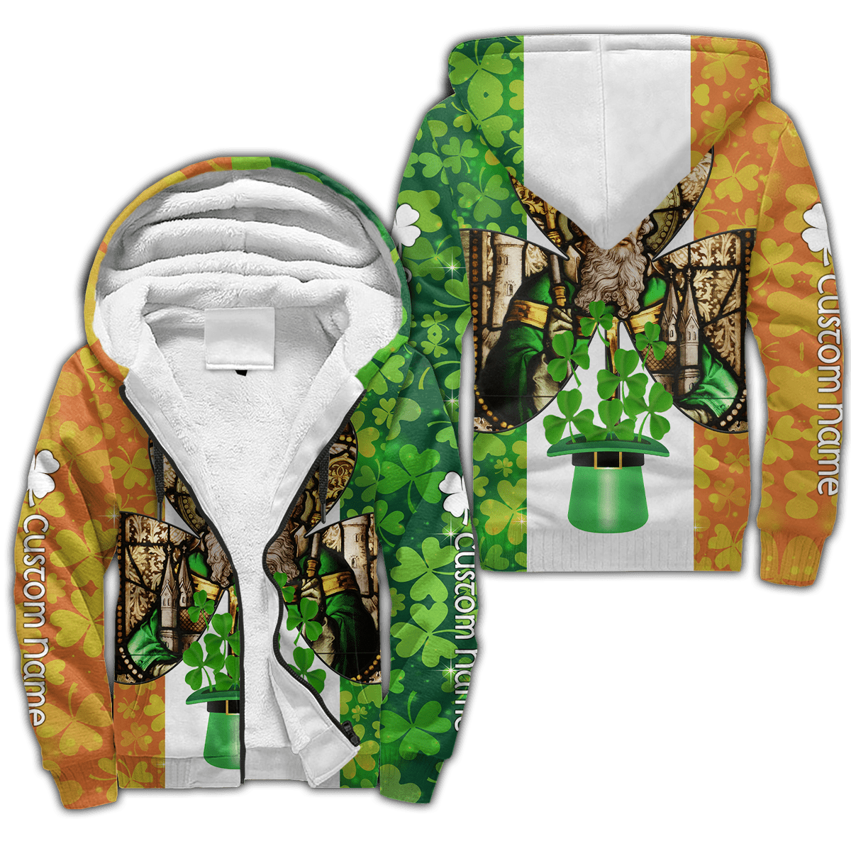 Custom name Ireland Saint Patrick's Day 3D Design print shirts