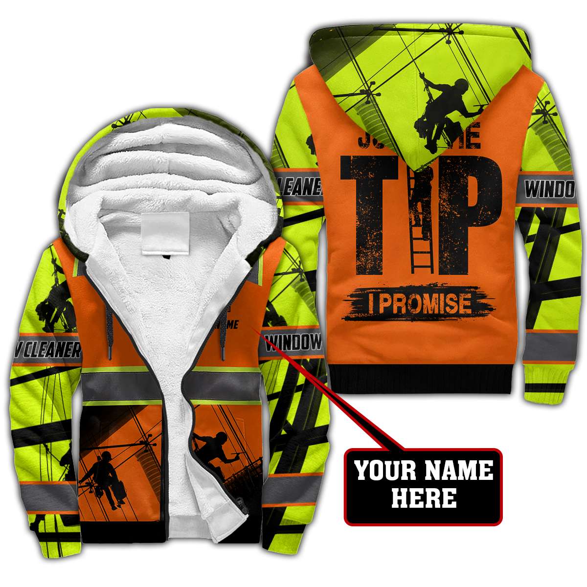 Premium Personalized 3D Printed Window Cleaner Shirts Just The Tip MEI