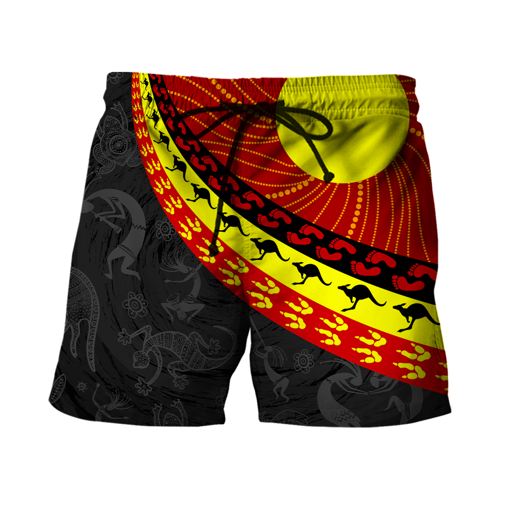 Aboriginal Indigenous Flag Circle Dot Painting Shirt For Men And Women