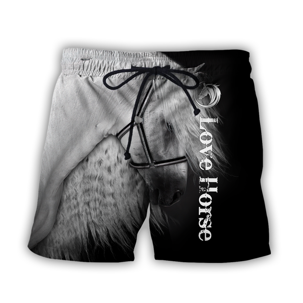 Beautiful Horse 3D All Over Printed Shirts For Men And Women TR2105201S-Apparel-MP-Shorts-S-Vibe Cosy™