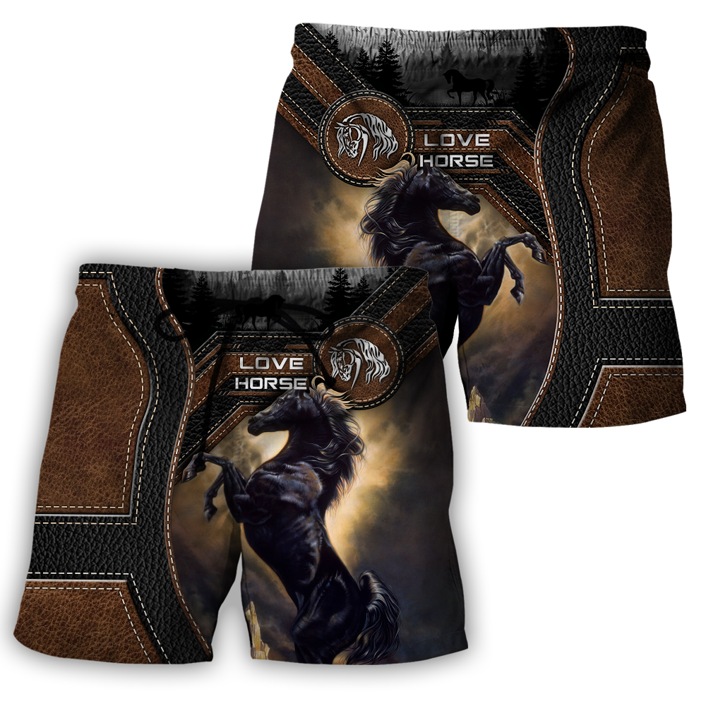 Love Beautiful Horse 3D All Over Printed Shirts For Men And Women TR1605204S-Apparel-MP-Short-S-Vibe Cosy™