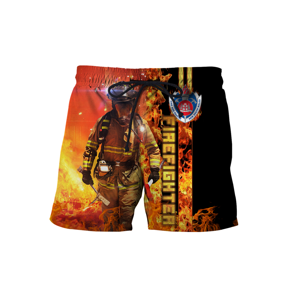 New South Wales Fire Fighter shirt for Men and Women AZ070101-Apparel-NNK-Shorts-S-Vibe Cosy™