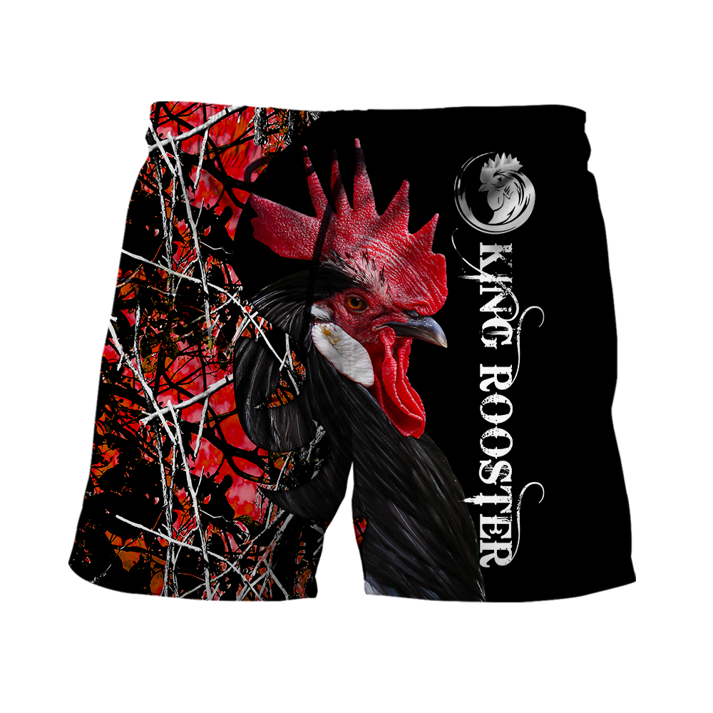 King Rooster 3D All Over Printed Unisex Hoodie ML