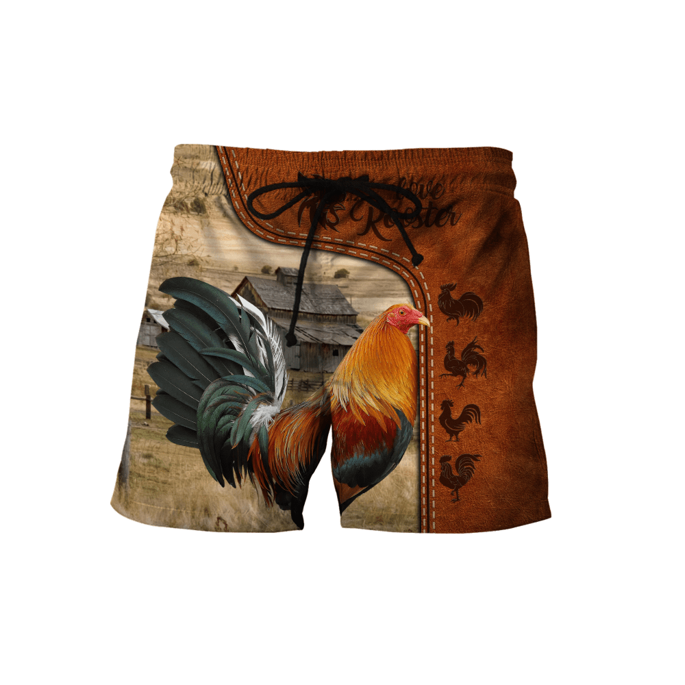Personalized Rooster 3D Printed Unisex Shirts DA24042102