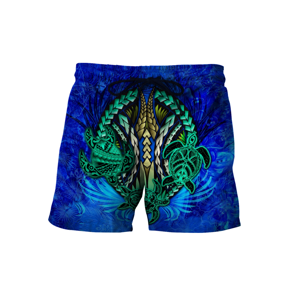 Premium Three Blue Turtles 3D All Over Printed Unisex Shirts