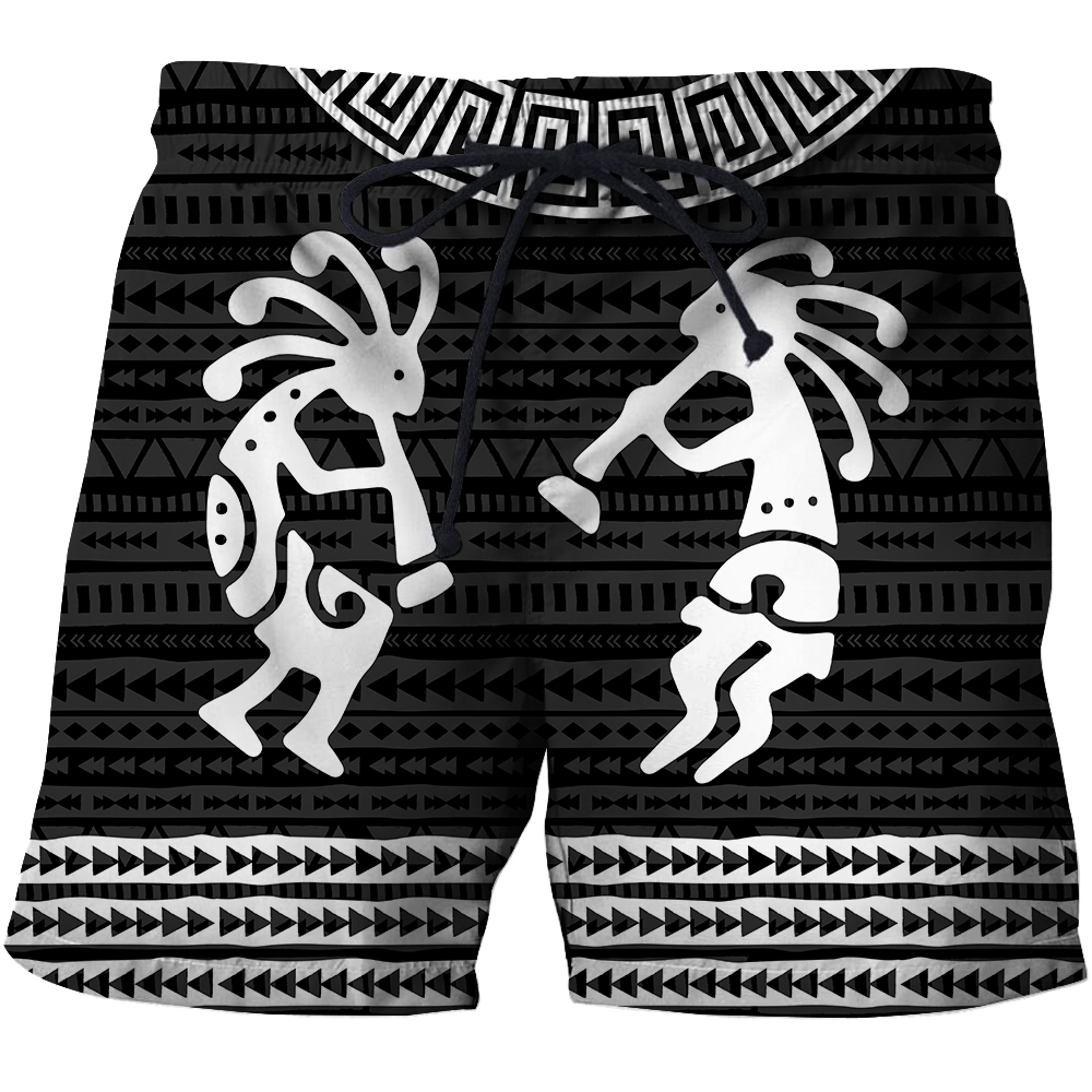 Kokopelli Black White 3D All Over Printed Shirts DZ28052102 NT