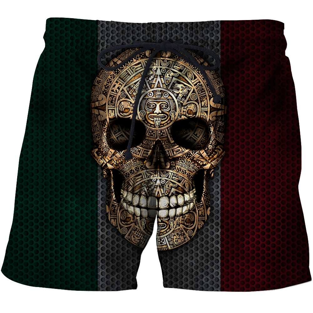 Aztec Mexican Skull 3D All Over Printed Shirts JJ26052101 NT