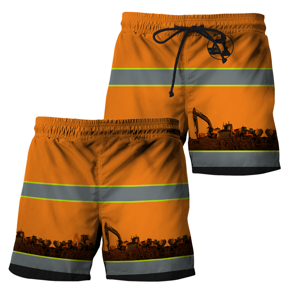 Personalized Excavator 3D All Over Printed Unisex Shirts
