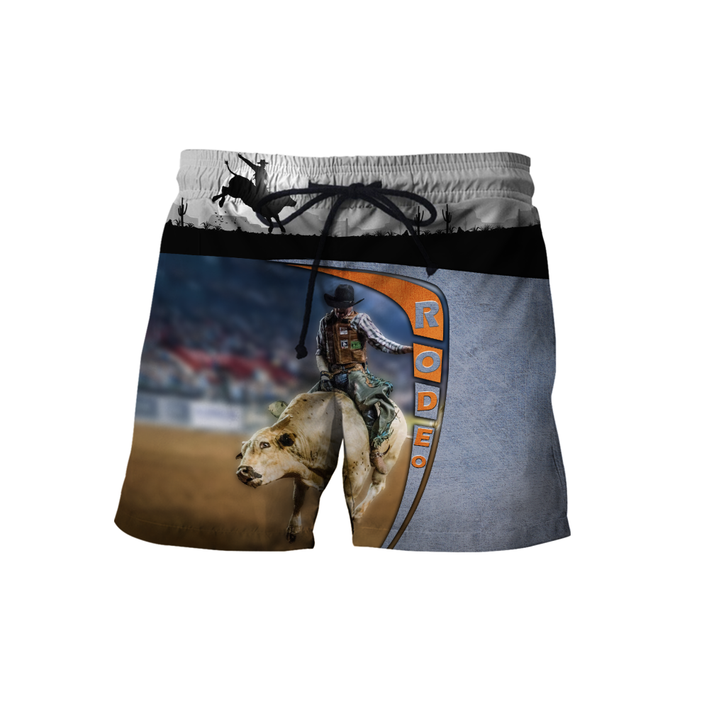 Personalized Name Bull Riding 3D All Over Printed Unisex Shirts Desert