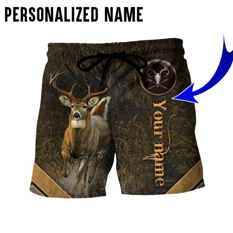 Premium Personalized Name Hunting 3D All Over Printed Unisex Shirts