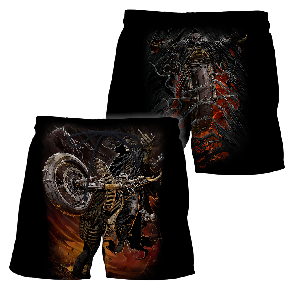 Fire Biker Skull Hoodie For Men And Women TNA13032108