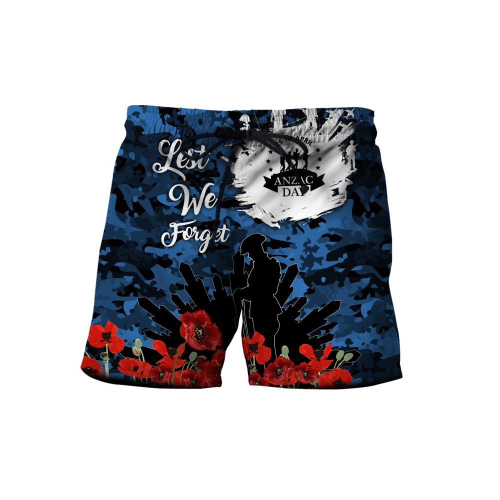 Lest We Forget Anzac Day 3D Printed Unisex Shirts TN