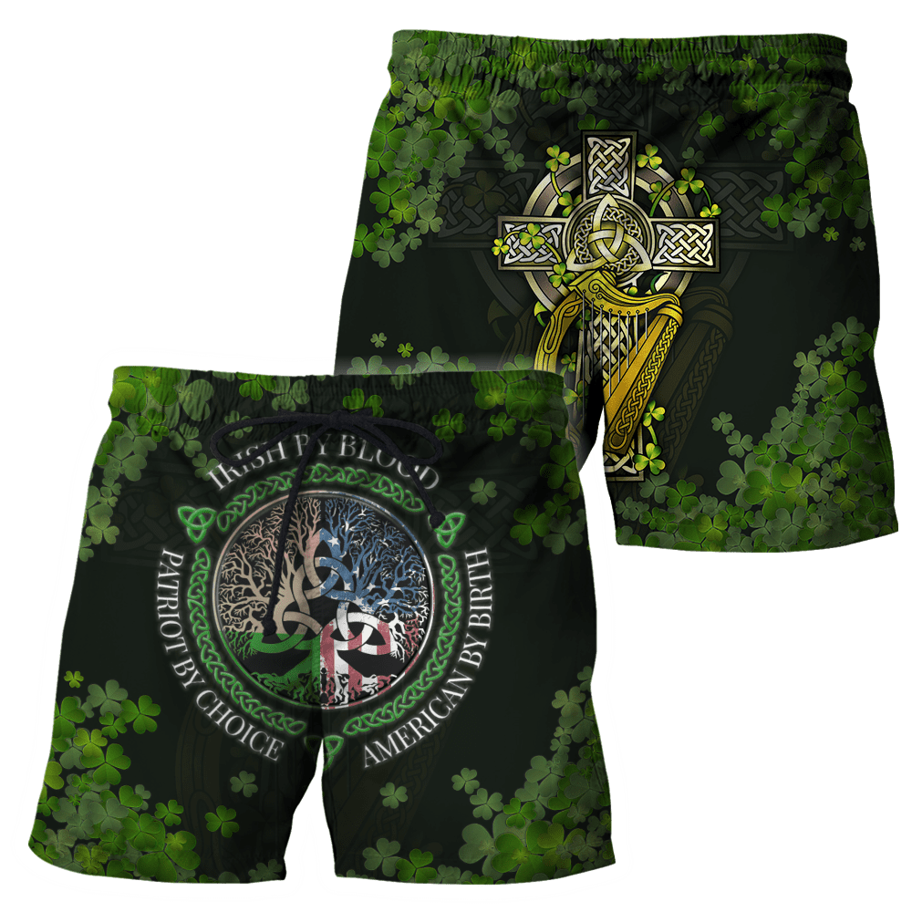 Irish 3D All Over Printed Unisex Shirts Saint Patrick's Day Irish By Blood
