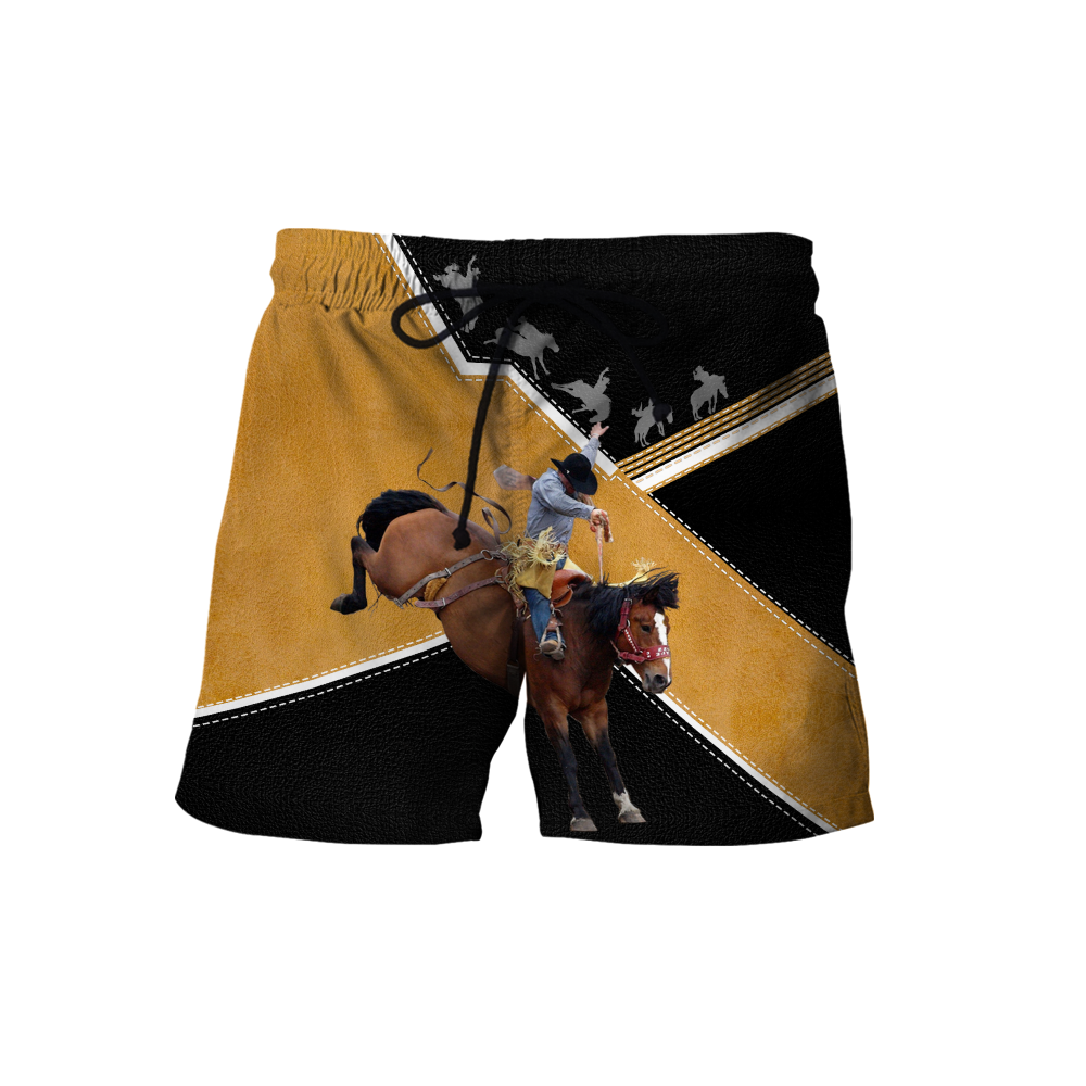 Personalized Name Rodeo 3D All Over Printed Unisex Shirts Bucking Horse