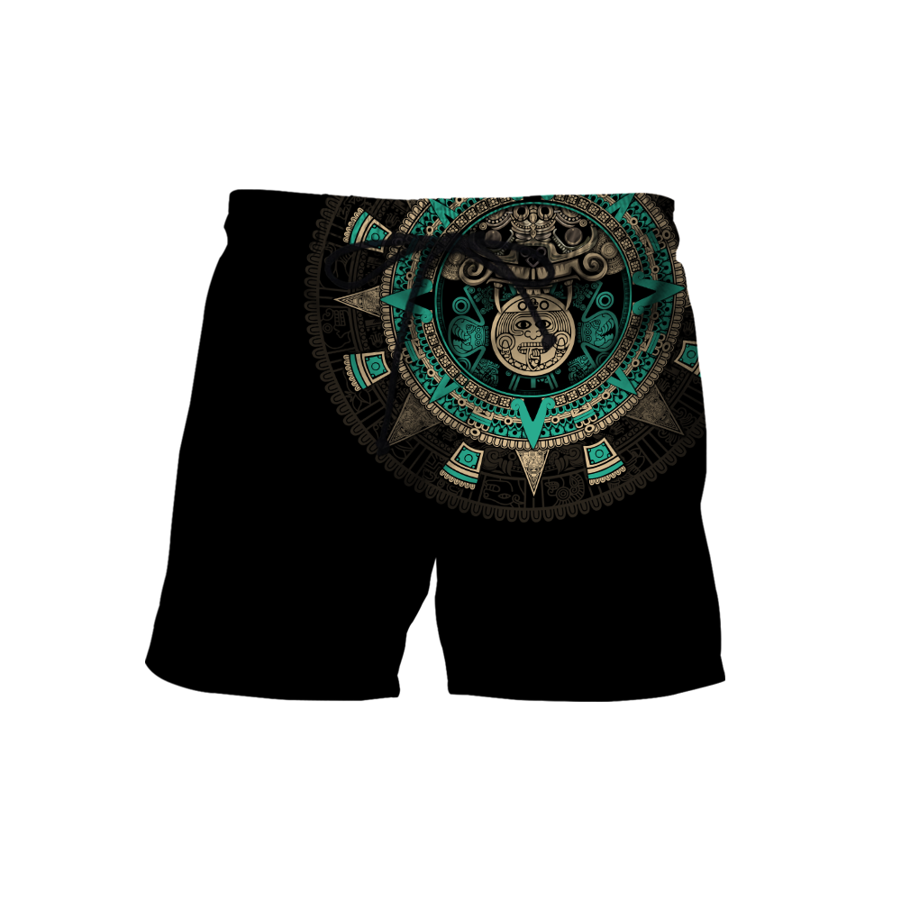 Aztec Mexico Blue 3D All Over Printed Unisex Shirt