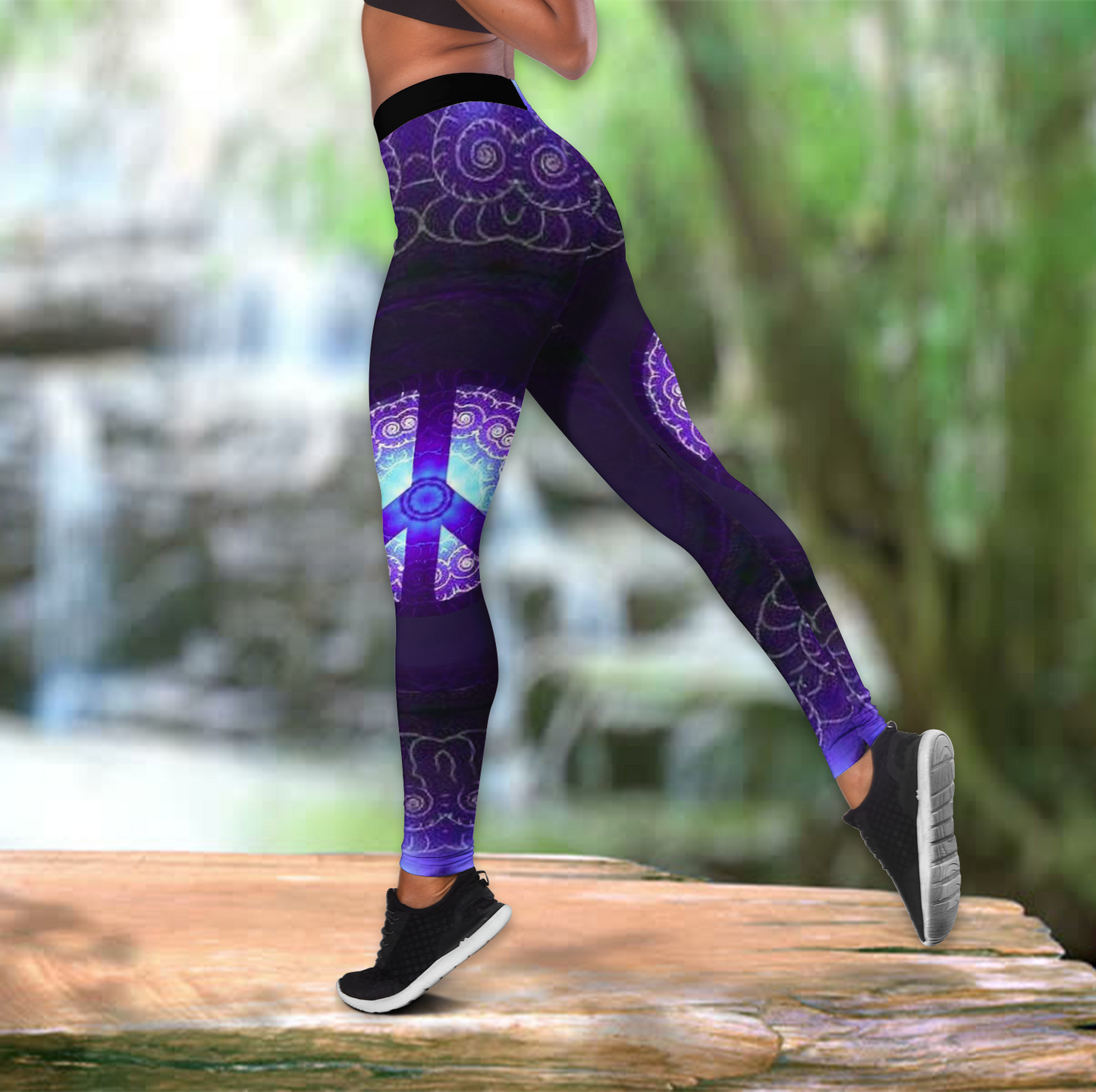 Hippie Peace 3D All Over Printed Hoodie Shirt by SUN AM100301-Apparel-SUN-Legging-S-Vibe Cosy™