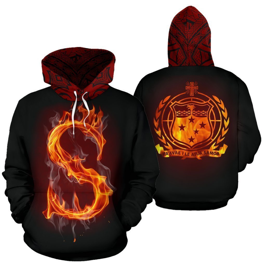 Samoa All Over Hoodie - Polynesian Fire Style HC2803-Apparel-Huyencass-Hoodie-S-Vibe Cosy™
